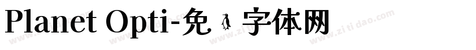 Planet Opti字体转换